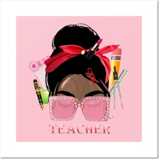 Black teacher Posters and Art